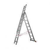 Лестница-стремянка KRAUSE алюминиевая универсальная 3-х секционная (10 ступеней в секции) 