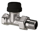 Угловой термостатический вентиль 1/2" WESER "Standart Vario M"