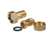 штуцер для счетчика воды с накидной гайкой 1/2"