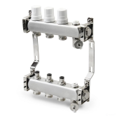 Коллектор. группа 1" 6 выходов 3/4" с ручн. вент. на обр.