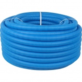 Труба гофрированная под кабель (синяя)