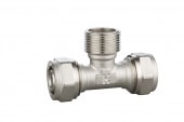 Тройник компрессионный с наружной резьбой 20х1/2"х20 Comtek