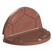 Крышка колодца "РОСА" полимерная (коричневая)