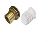 Отвод пластик с резьбой 1/2"