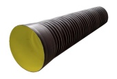 Труба D690/600 мм двухслойная гофрированная с раструбом SN 8
