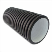 Труба D400/348 мм SN8 двухслойная гофрированная ПЭ без раструба 