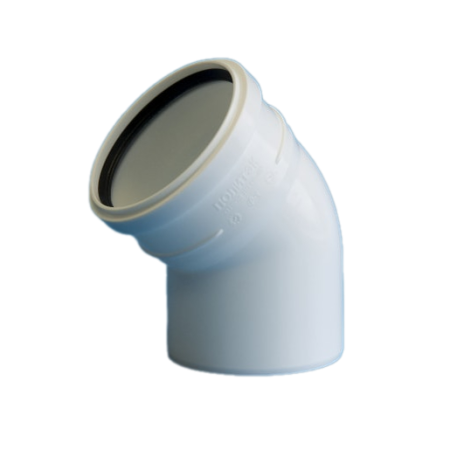 Отвод внутренний D50/45° (улучш.шумопоглащение)