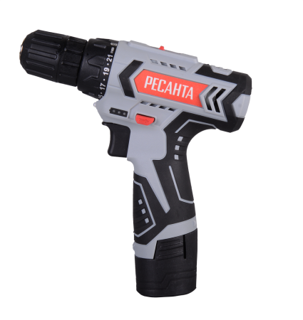Дрель-шуруповерт аккумуляторная Ресанта ДА-12-2Л