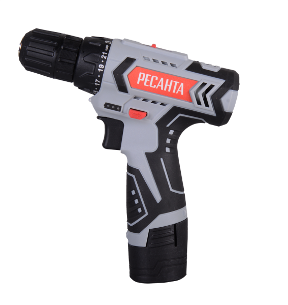Дрель-шуруповерт аккумуляторная Ресанта ДА-12-2Л
