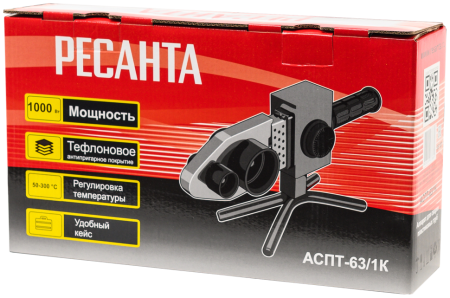 Аппарат для сварки ПВХ труб Ресанта АСПТ-63/1К