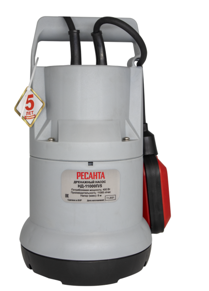 Дренажный насос Ресанта НД-11000П/5