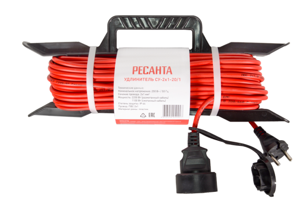 Удлинитель силовой на раме Ресанта СУ-2х1-20/1 (IP44)