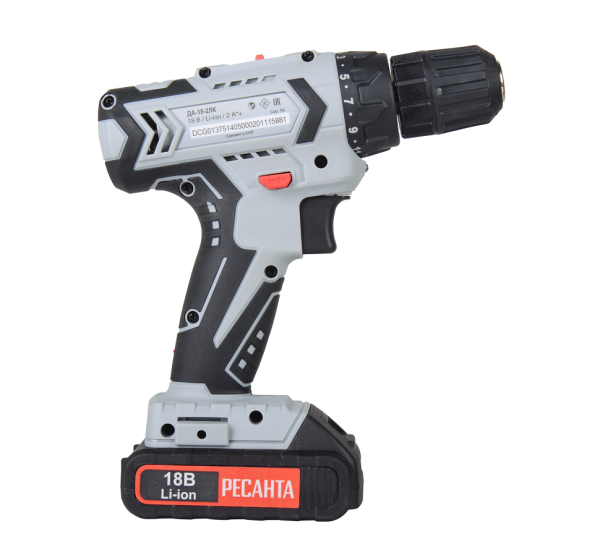 Дрель-шуруповерт аккумуляторная Ресанта ДА-18-2ЛК