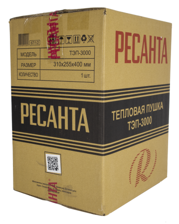 Электрическая тепловая пушка РЕСАНТА ТЭП-3000