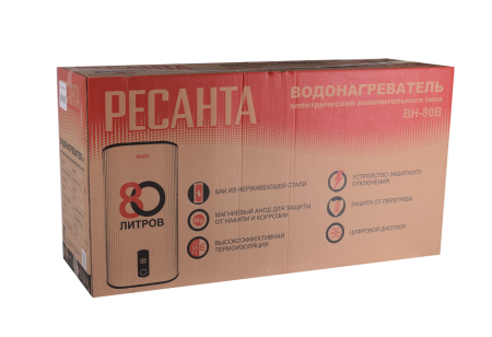 Водонагреватель накопительный ВН-80В Ресанта