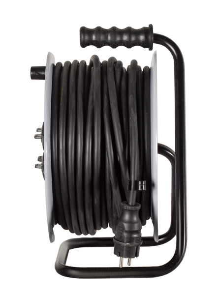 Удлинитель силовой на металлической катушке Ресанта СУ-3х2,5КГ-30/3 (с выкл., 4 розетки, IP44)