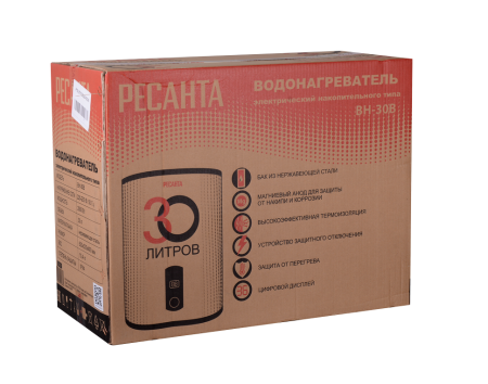 Водонагреватель накопительный ВН-30В Ресанта