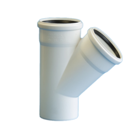 Тройник внутренний D50х50/45° (улучш.шумопоглащение)