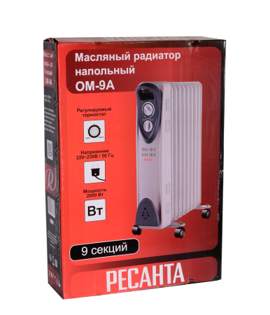 Масляный радиатор РЕСАНТА ОМ-9А