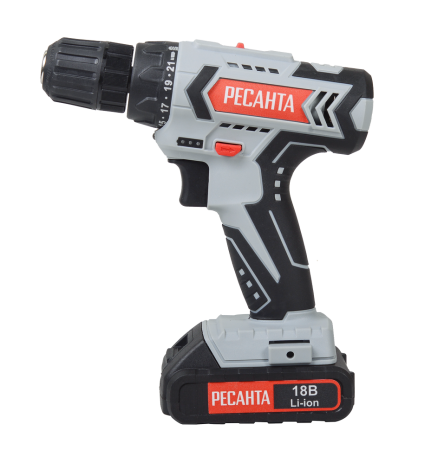 Дрель-шуруповерт аккумуляторная Ресанта ДА-18-2ЛК