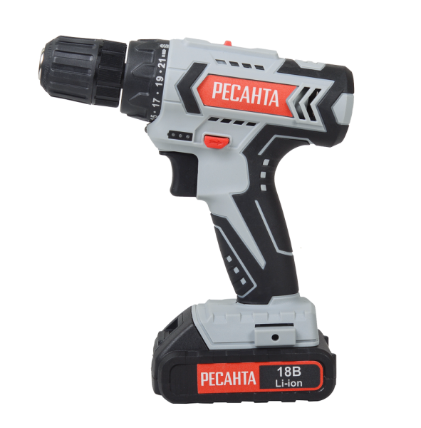 Дрель-шуруповерт аккумуляторная Ресанта ДА-18-2ЛК